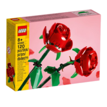 乐高（LEGO）玫瑰花40460花束10280兰花10311居家摆件拼装玩具积木生日礼物 40460 玫瑰花