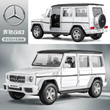 京东百亿补贴:卡威 奔驰汽车玩具车警车 奔驰G63-白色