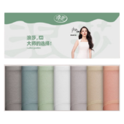 京东百亿补贴:浪莎 LangSha 7条装女士内裤纯棉无痕三角短裤 粉+白+浅杏+深灰+浅灰+浅蓝+绿
