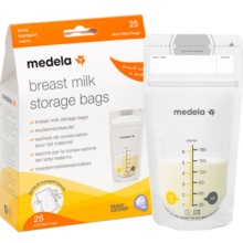 美德乐（Medela）储奶袋存奶袋母乳储存保鲜一次性奶袋180ml*25片/盒