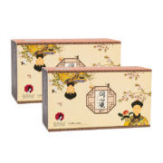 京东百亿补贴：茶颜悦色花果茶 同心瓶/方罐茶桂花&蜜桃乌龙茶包伴手礼  2盒4罐共32枚
