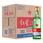 88VIP会员：红星 二锅头大二绿瓶56度500ml*6瓶清香型白酒纯粮
