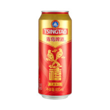 青岛啤酒千禧临门 喜宴婚宴啤酒 500mL 6罐