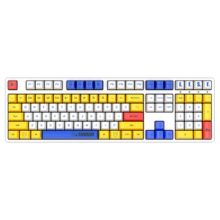ikbc键盘机械键盘无线高达联名游戏电竞樱桃键盘红茶青轴键盘电脑办公人体工学键盘 W210无线2.4G108键 红轴