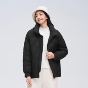 BOSIDENG 波司登 立领短款菱形绗线羽绒外套羽绒服女