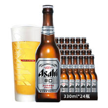 春焕新：Asahi 朝日啤酒 超爽 辛口啤酒 330ml*24瓶