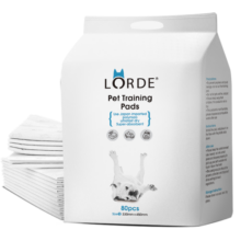 lorde里兜加厚狗狗尿垫狗尿片训导垫防渗漏瞬吸锁水33x45cmS码80片装