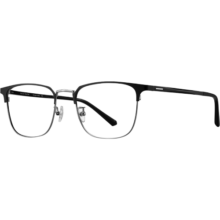 海伦凯勒（HELEN KELLER） 大脸眼镜框男士近视眼镜新款光学镜复古眉形方框防蓝光 蔡司佳锐1.60镜片+镜框