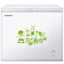 容声（Ronshen）205升冰柜家用小型冷柜冷藏冷冻柜商用卧式小冰箱一级能效低霜大容量囤货无忧 205L