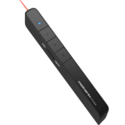 诺为 智能充电PPT翻页笔教师用100米远控360°遥控支持超链演示器希沃白板激光笔  N75 红光 黑色充电款