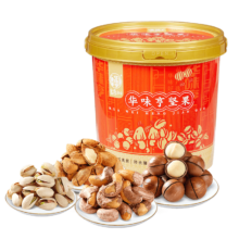 PLUS会员：华味亨 桶装混合坚果 500g*4件