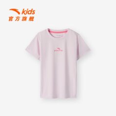 百亿补贴：安踏 儿童短袖T恤速干运动夏装圆领衣服