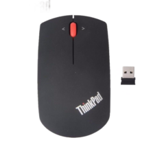 ThinkPad 小黑红点无线鼠标 笔记本电脑办公蓝光鼠标 蓝光无线（午夜黑）