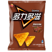 plus会员：多力多滋 （Doritos）零食 休闲食品 玉米片 烈焰烧烤味140克*8件