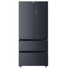 美的（Midea）19分钟急速净味508升变频一级能效法式四开门多门双系统白色家用冰箱大容量智能BCD-508WTPZM(E) 莫兰迪灰【双系统】净味