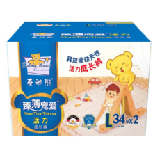 泰迪熊臻薄宠爱拉拉裤彩箱装 L68片