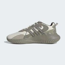 19日209点：adidas 阿迪达斯 经典复古运动鞋 米色/橄榄绿/灰