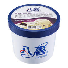 BAXY 八喜 冰淇淋 朗姆口味1100g*1桶 家庭装 大桶冰淇淋