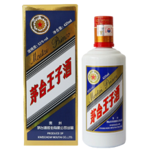 PLUS会员：MOUTAI 茅台 王子酒 蓝标王子 酱香型白酒 53度 425ml