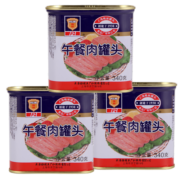 梅林（MALING） 上海梅林午餐肉罐头340gx3/5户外火锅早餐煎饼即食猪肉食品特产 午餐肉340g*3罐