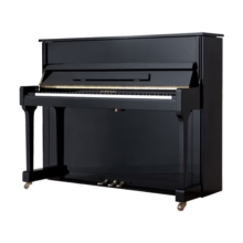 星海（XINGHAI INSTRUMENT）立式钢琴德国进口配件 智能静音钢琴 初学考级演奏通用钢琴 121cm 88键 黑色 【XU系列】