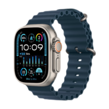 Apple/苹果 Watch Ultra2 智能手表 GPS+蜂窝款 49毫米 钛金属表壳蓝色海洋表带 健康手表 MRF73CH/A