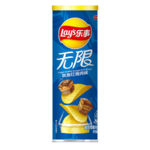 有券的上：Lay's 乐事 无限 薯片 吮指红烧肉味 104g*5件