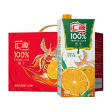 88VIP、需礼金：汇源 果汁橙汁青春版100%果汁1000ml*5盒