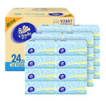 Vinda 维达 抽纸细韧 3层XS码100抽24包整箱 *4件