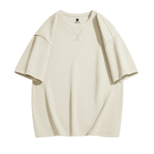 PLUS会员：JEANSWEST 真维斯 男士纯色重磅T恤短袖 JR-24-173205-0002 *2件
