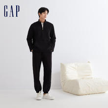 Gap 盖璞 男装春秋空气三明治宽松廓形舒适卫衣运动高级纯色上衣841307