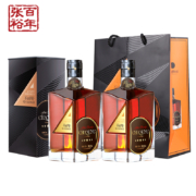 张裕 珍藏版 40度五星金奖白兰地375mL*2瓶 赠珍藏小酒版2瓶+转转杯2个