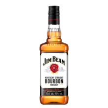 金宾（Jim Beam）调和型威士忌 白占边 美国波本洋酒  蜂蜜味/苹果味力娇酒 金宾波本750ml
