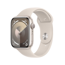 Apple Watch Series 9 智能手表45毫米星光色铝金属表壳 星光色运动型表带M/L【GPS款】MR973CH/A2649元 (月销2000+)
