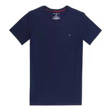 TOMMY HILFIGER 网球穿搭 男士时尚简约圆领短袖T恤-纯色