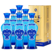 YANGHE 洋河 蓝色经典 海之蓝 42度 520ml*6瓶 整箱装 浓香型白