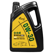 龙润润滑油全合成汽油机油润滑油 0W-30 SN PLUS级 4L 汽车保养