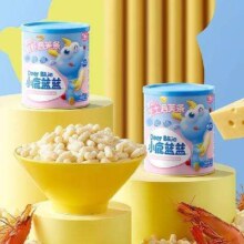 PLUS会员：Deer Blue 小鹿蓝蓝 婴幼儿泡芙条 鲜虾味 42g/罐*3件