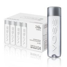芙丝（VOSS）饮用天然矿泉水330ml*24瓶(塑料瓶)弱碱性水整箱装