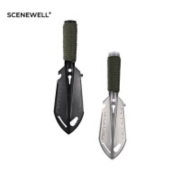 SCENEWELL 忻乐 多功能户外工兵铲 便携起钉器六角扳手 刻度尺开瓶器 特种钢 黑色