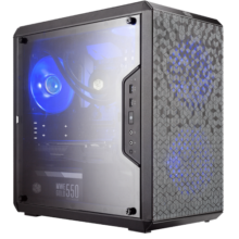 酷冷至尊(CoolerMaster)Q300L 黑 MATX电脑台式小机箱 支持240水冷位/透明侧板/配防尘网/5风扇位