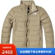 北面 羽绒服女户外保暖550蓬鹅绒羽绒外套4U7W 卡其色/CEL S