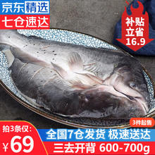 优牧冠 冷冻鮰鱼 三去开背 腌制半成品 叉尾鮰鱼 青江鱼烤鱼食材 生鲜 鮰鱼600-700g