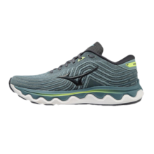 美津浓（MIZUNO）运动鞋男专业回弹科技轻量运动跑步鞋WAVE HORIZON6 15/青灰色/黑色 42
