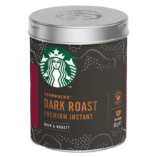 星巴克（Starbucks） 咖啡 精品免煮速溶黑咖啡罐装咖啡粉/90克 深度烘焙