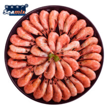 PLUS会员:禧美海产 加拿大熟冻北极甜虾1kg（45-65只/斤）*2件