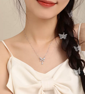 Chow Tai Seng 周大生 S925蝴蝶结项链