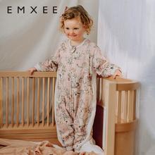EMXEE 嫚熙 婴儿睡袋 长袖四季款 前4后2