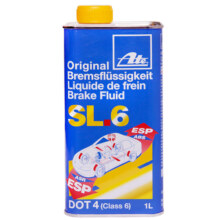 1L装原装进口ATE刹车油DOT4全合成SL6制动液汽车SL.6 ASR/ESP适用