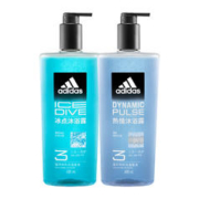 adidas 阿迪达斯 三合一男士沐浴露套装 冰点600ml+热情600ml 赠400ml